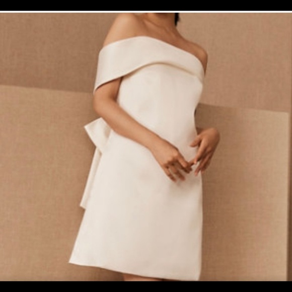 Amsale bow back Alix dress - Picture 3 of 11